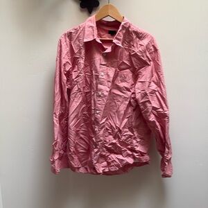J. Crew Pink Button-Down Casual Shirt